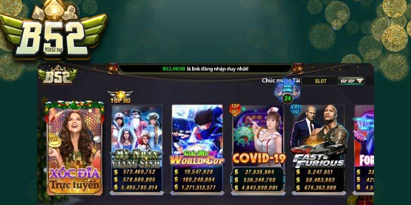 Giới thiệu về sảnh game slot B52 Club