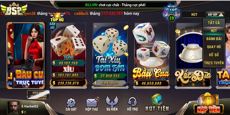 B52 là một cổng game bài trực tuyến được rất nhiều người chơi yêu thích