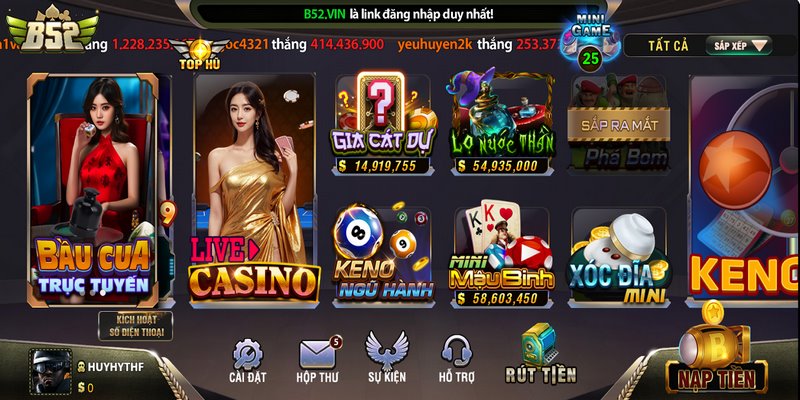 Casino B52 hiện đang là một trong những nền tảng chơi bài hấp dẫn 