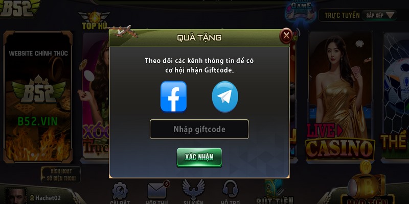 Chương trình tặng thưởng 52 ngàn giftcode trị giá 50k cho tân thủ